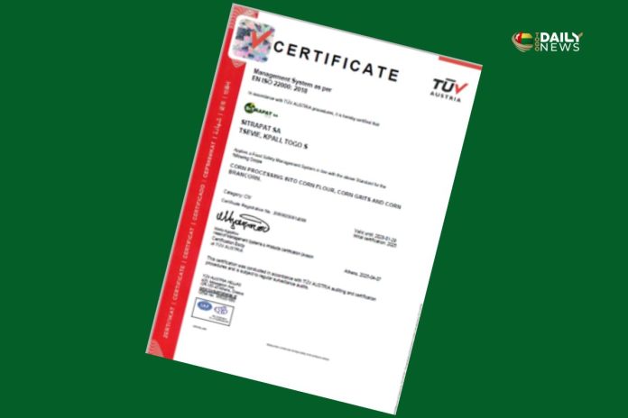 SITRAPAT certifiée ISO 22000 SITRAPAT certifiée ISO 22000